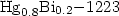 ${\rm Hg}_{0.8}{\rm Bi}_{0.2}{-}1223$