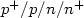 $p^+/p/n/n^+$