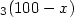 $_{3}(100-x)$