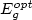 $E_{\it g}^{\it opt} $