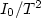 $I_{0}/T ^{2}$