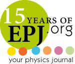 EPJ 15th anniversary logo